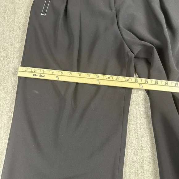 M.M.LaFleur Black Wide Leg Dress Pants Women's Size 6 Cropped Tailored Workwear - Picture 7 of 12